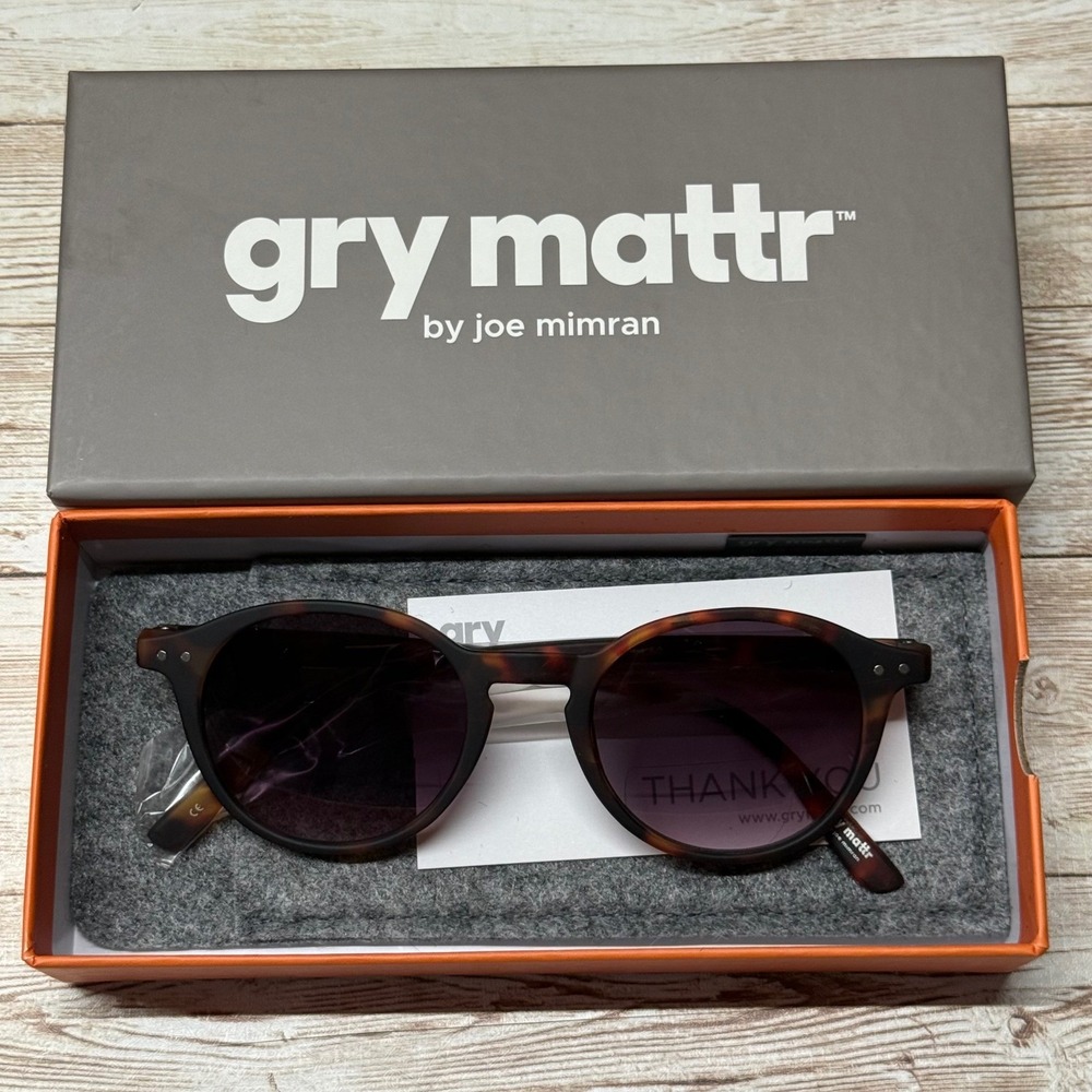 2 Pair Gry Mattr Reading Glasses Unisex +1.50 Tortoise Creative Blue Light